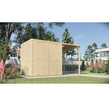 Căsuță de grădină Bertilo Cubico 3 Plus Fineline 373x211 cm natur