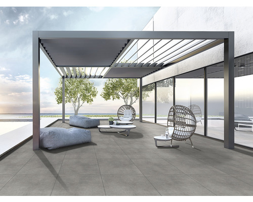Gresie exterior / interior porțelanată Link Antracite mată 60x120 cm Gresie exterior / interior porțelanată Link Antracite mată 60x120 cm