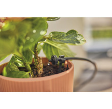 Picurător final Gardena 2l/h racord 3/16", plastic negru
