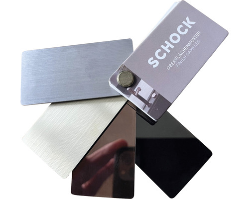 Mostre de suprafață Schock cu diverse mostre de materiale