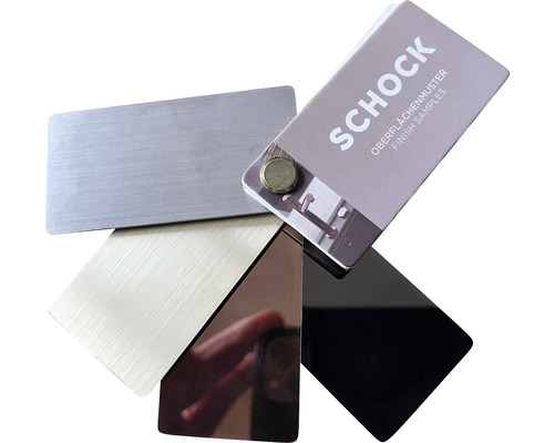 Mostre de suprafață Schock cu diverse eșantioane de materiale