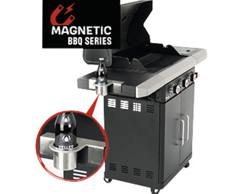 Grătar magnetic cu suport pentru sticlă