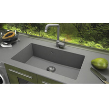 Chiuvetă bucătărie fatgranit cu o cuvă FAT Avangard 232 76x46 cm fără picurător, Light Beige