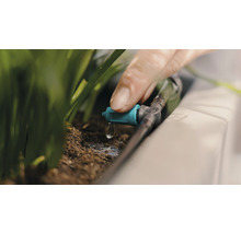 Picurător intermediar Gardena 0-20l/h racord 3/16", plastic negru