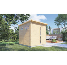 Căsuță de gradină Bertilo Pentus 2 cu podea 247x265 cm natur
