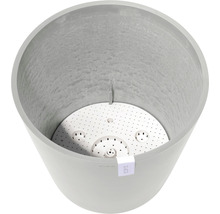 Ghiveci Ecopots Amsterdam cu sistem de irigare plastic Ø 50 cm H 43,8 cm alb-gri