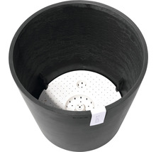 Ghiveci Ecopots Amsterdam cu sistem de irigare plastic Ø 40 cm H 35 cm gri închis