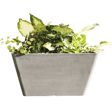 Ghiveci Ecopots Berlin plastic 31x31x15,5 cm maro-gri