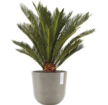 Ghiveci Ecopots Oslo plastic Ø 25 cm H 21,8 cm maro-gri