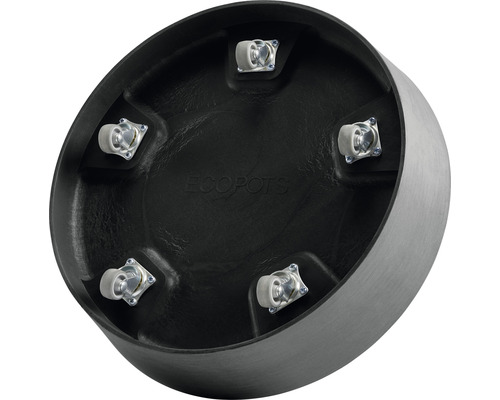 Partea inferioară a unui ghiveci cu role