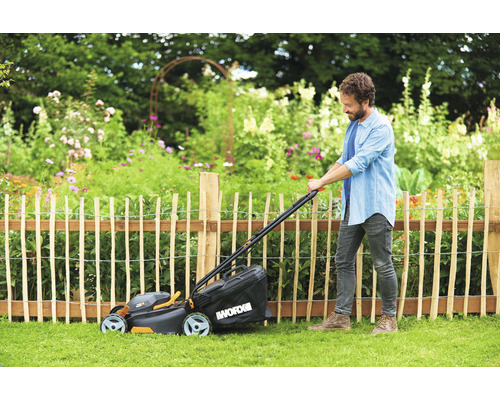 Mașină de tuns iarba cu acumulator Worx WG743E, lățime | HORNBACH
