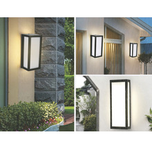 Aplică LED exterior Burgos XL 20W 1700 lumeni IP44, alb/negru
