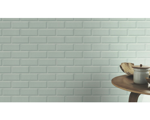 Faianță de perete în stil metro cu suprafață lucioasă