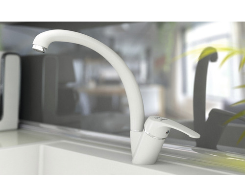 Baterie de bucătărie cu gât înalt