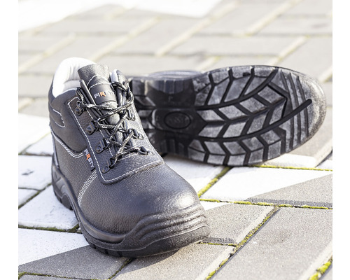 Cizme de siguranță negre Firsty cu șireturi