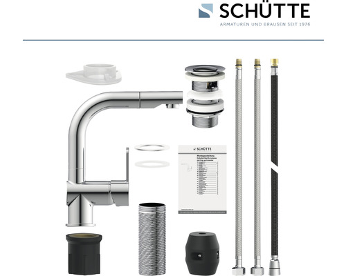 Baterie lavoar Schütte cu accesorii