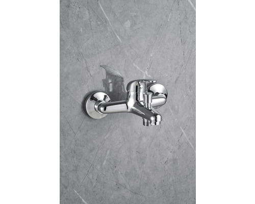 Baterie de perete pentru baie sau bucătărie din metal