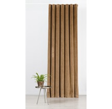 Perdea decorativă, opacă, din material textil, cu suspensie cu bandă de încrețire.