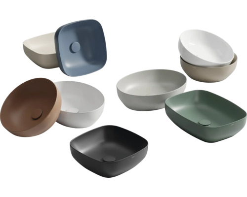 Diverse lavoare ceramice de blat în diferite forme