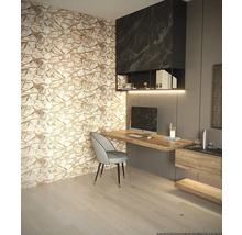 Panou decorativ PVC Sand Stone Brown 98x48 cm