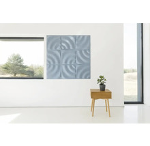 Panou decorativ pâslă 3D-Felt Wave gri 40x40 cm