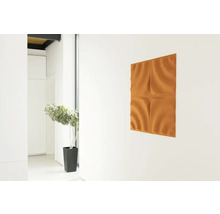 Panou decorativ pâslă 3D-Felt Wave portocaliu 40x40 cm