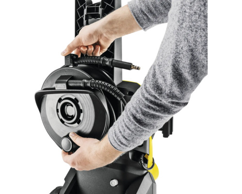 Aparat de curățat cu înaltă presiune cu tambur pentru furtun în uz