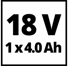 18 volți 1 x 4,0 amperi-oră
