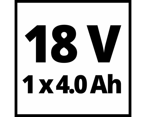 18 volți 1 x 4,0 amperi-oră