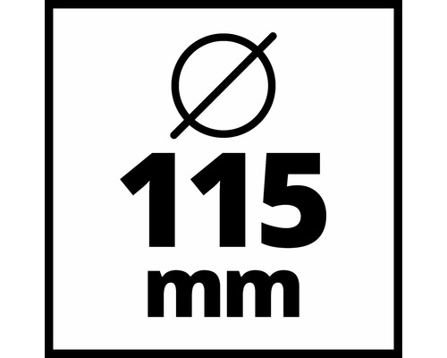 Simbol pentru diametrul de 115 mm