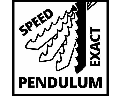 Setare pendul fierăstrău vertical pentru simbolul de viteză și precizie