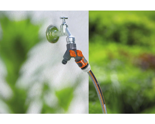 Robinet de apă cu distribuitor și furtun de grădină