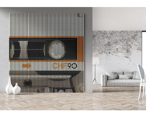 Imagine decorativă de perete cu motiv de casetă pentru interior