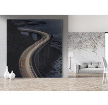 Tablou decorativ de perete cu motiv stradal abstract într-un spațiu de locuit