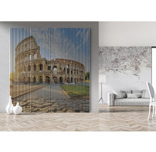 Imagine decorativă de perete cu Colosseumul din Roma în aspect de dungi