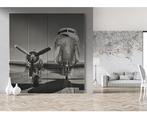 Panou decorativ de perete cu motiv de aeronavă pentru design interior