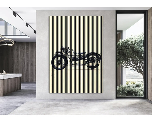 Pictură cu motiv de motocicletă în interior modern