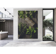 Panou decorativ de perete cu motiv floral în interior modern
