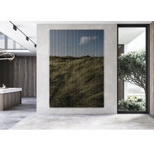 Pictură murală mare cu un peisaj într-un spațiu cu design modern