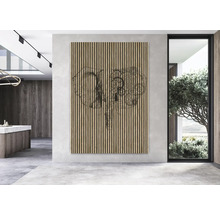 Panou riflaj acustic imprimat digital Elefant 2 19x1693x2400 mm