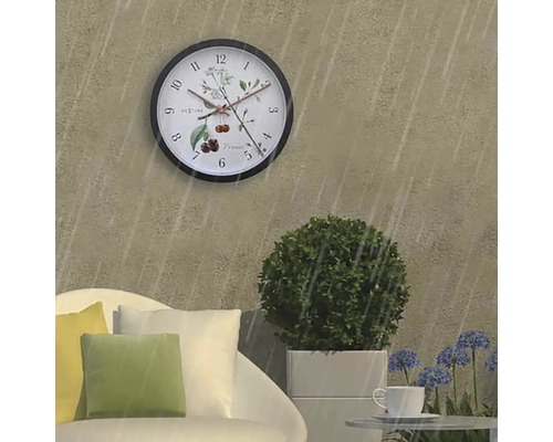 Ceas de perete cu model floral pentru exterior