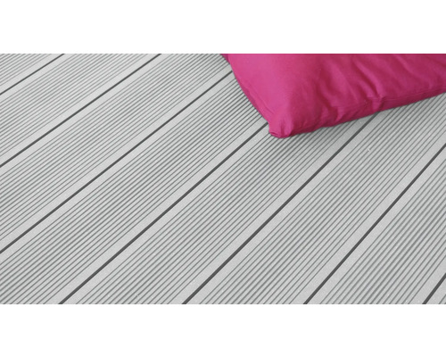 Profil WPC Konsta pentru terasă argintiu periat 25x145x1000 mm