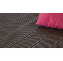 Profil WPC Konsta pentru terasă ciocolatiu 25x145x1000 mm-thumb-1