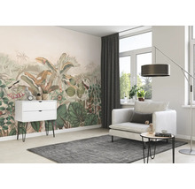Fototapet vlies 543674 Curiosity Jungle crem terra 265x265 cm