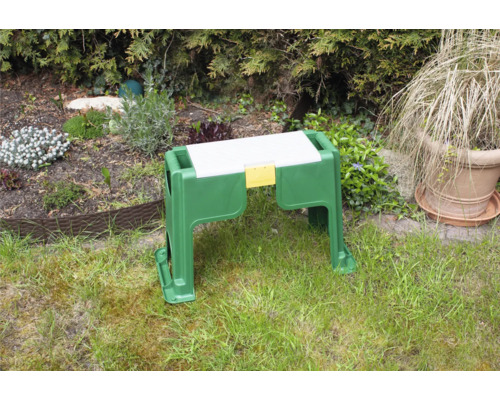 Taburetă de grădină cu pernă în aer liber