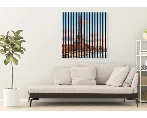 Imagine decorativă de perete cu motivul Turnului Eiffel, potrivită pentru decorațiuni interioare