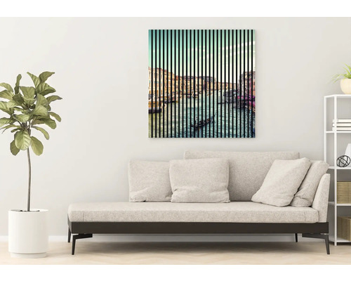 Tablou decorativ pe pânză cu motiv de gondolă în sufragerie