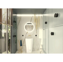 Oglindă baie cu LED Cordia Round Line Ø 60 cm senzor Touch IP 44
