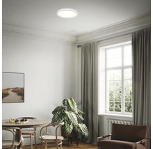 Plafonieră cu LED integrat Slim 18W 2400 lumeni Ø293 mm 2700-6500K, cu telecomandă, albă