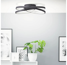 Plafonieră cu LED integrat Labyrinth 44W 5000 lumeni, negru